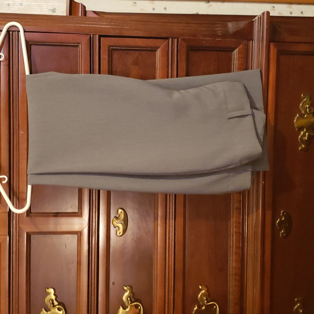 Zip up grey dress pants